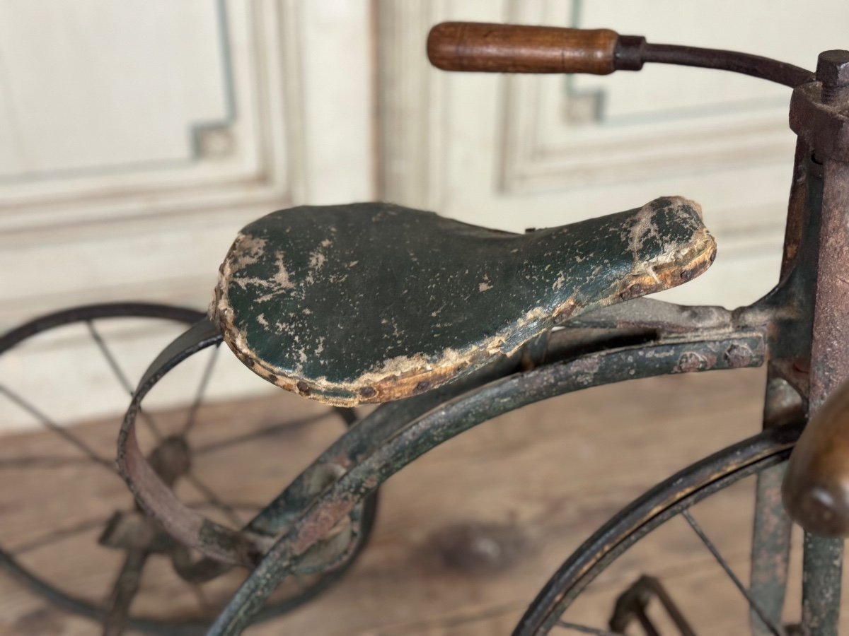 Tricycle D’enfants En Fer Forgé, Vers 1900-photo-2