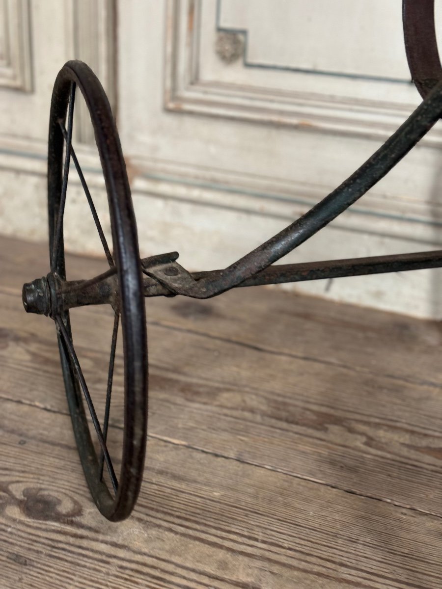 Tricycle D’enfants En Fer Forgé, Vers 1900-photo-3