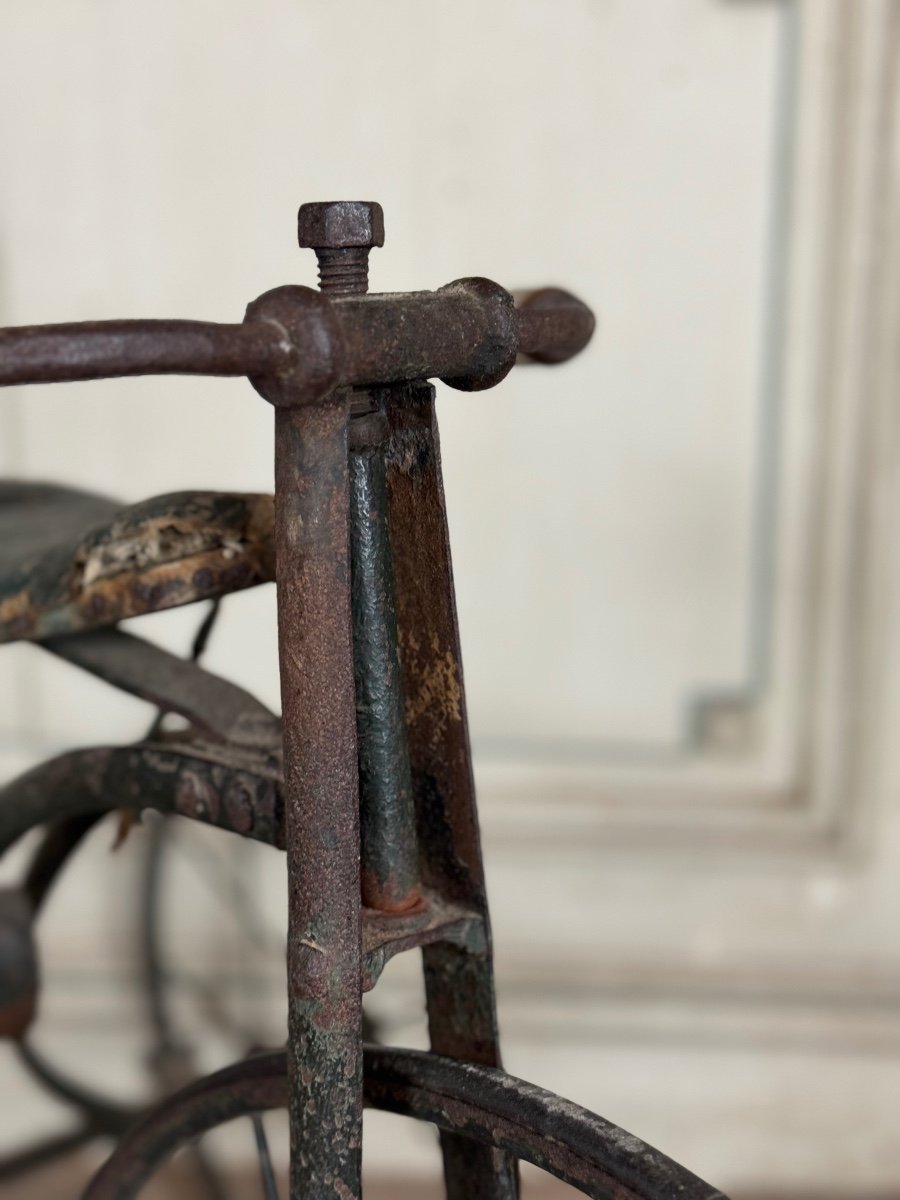 Tricycle D’enfants En Fer Forgé, Vers 1900-photo-5