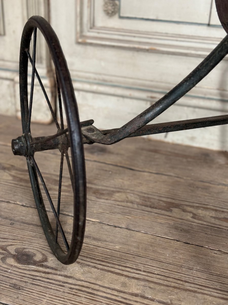 Tricycle D’enfants En Fer Forgé, Vers 1900-photo-7