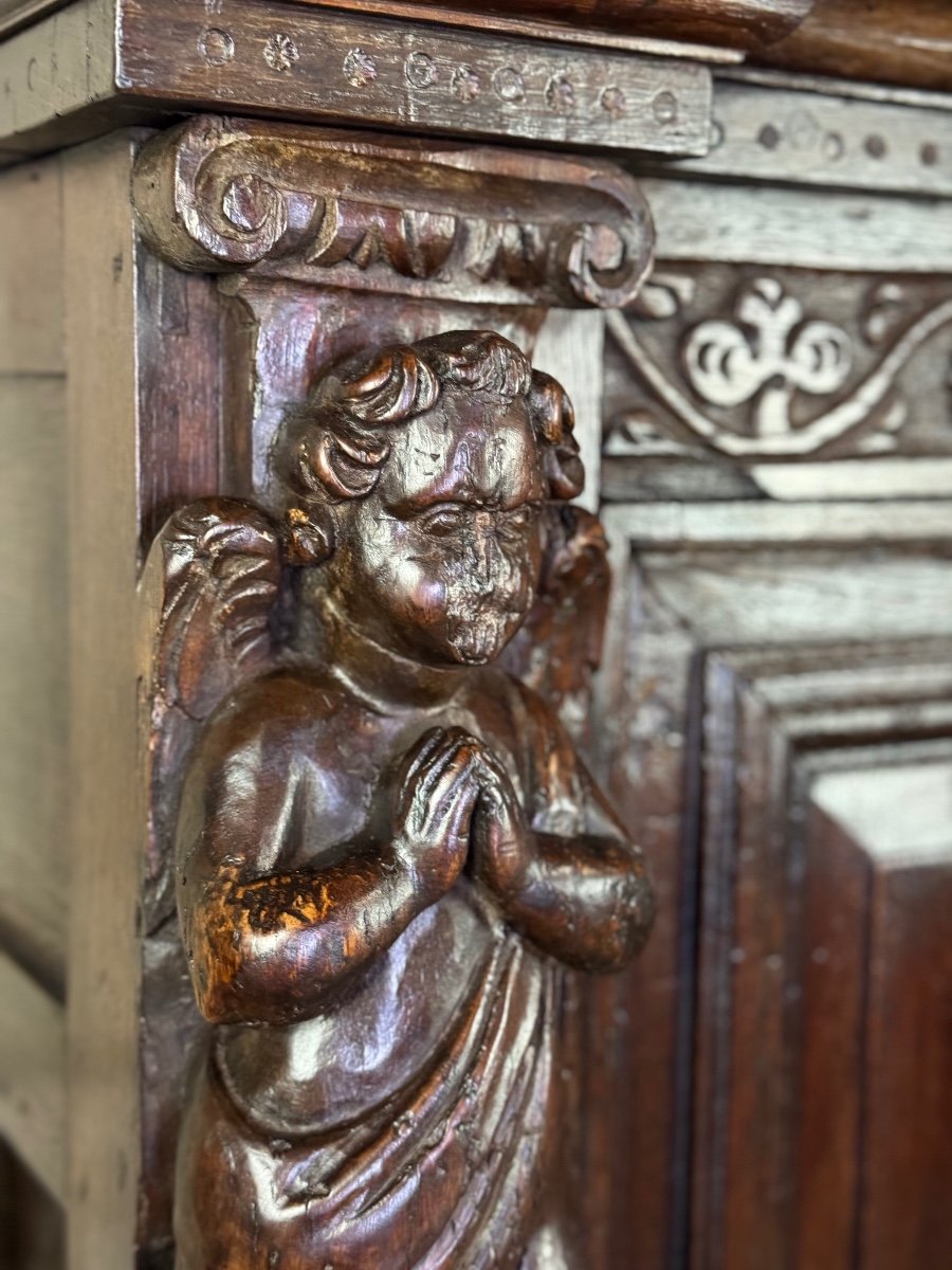 Renaissance Credenza, Dressoir-cabinet, Netherlands, 17th Century-photo-6