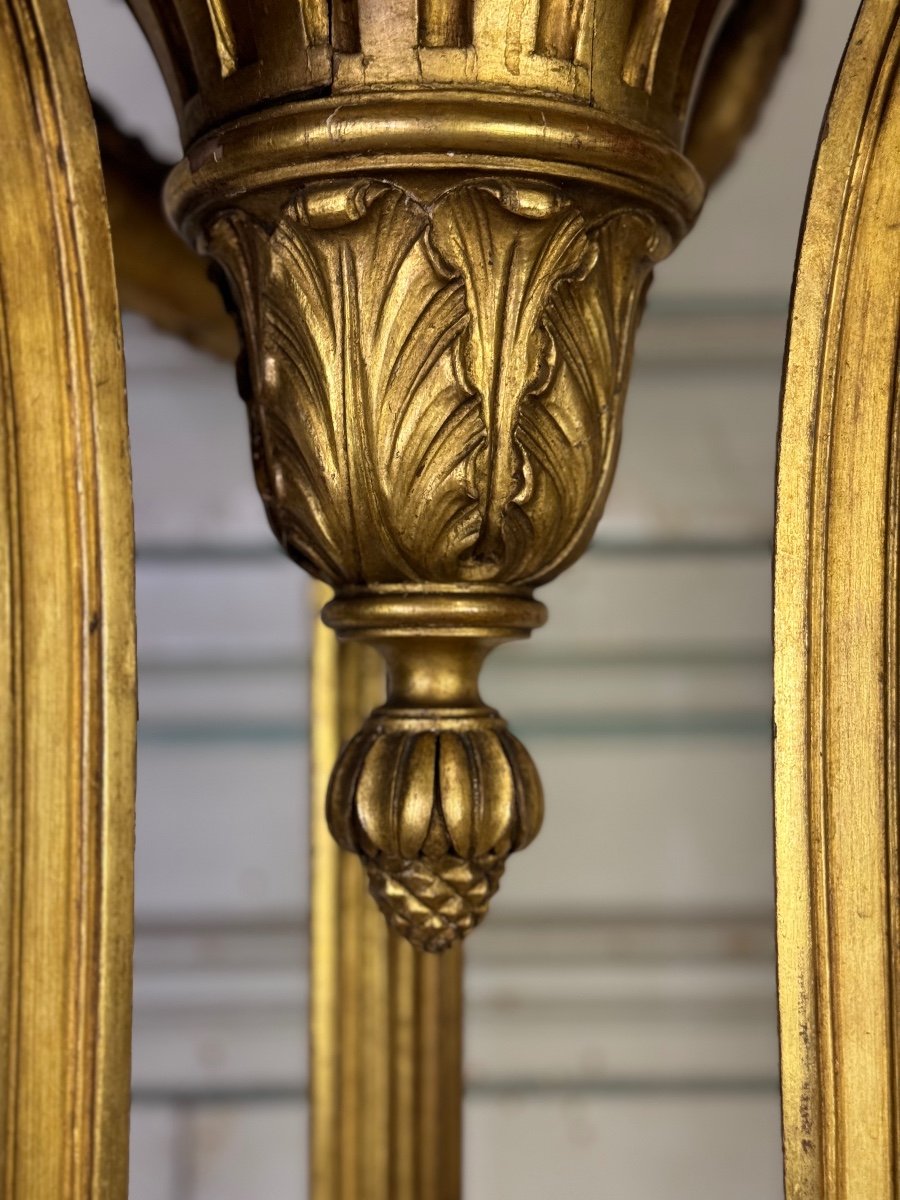 Louis XVI Style Jardiniere In Carved And Gilded Wood Circa 1900 -photo-8