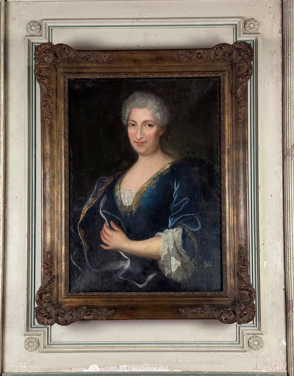 Portrait Of A Lady Of Quality, Oil On Canvas, 18th Century 