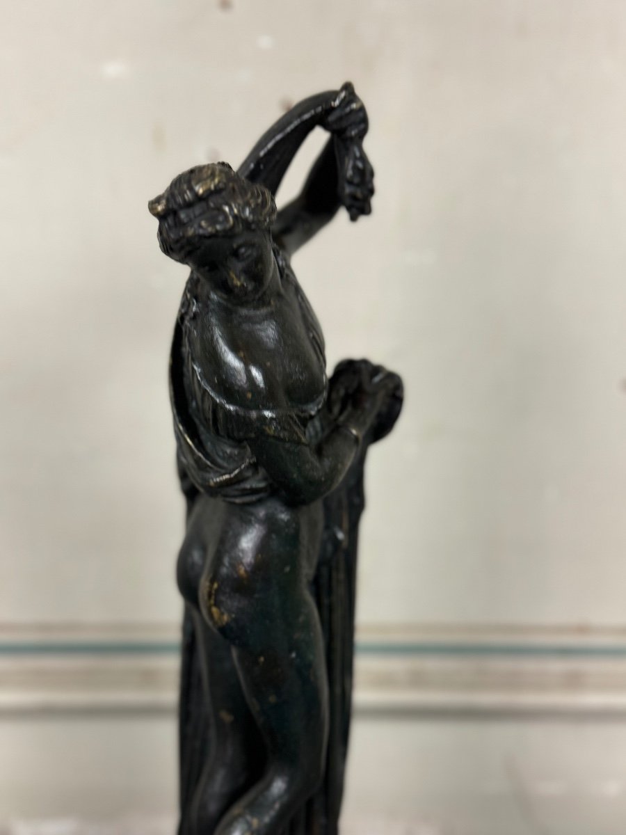 Venus Callipyge, Bronze Sculpture With Black Patina, Grand Tour, 19th Century-photo-4