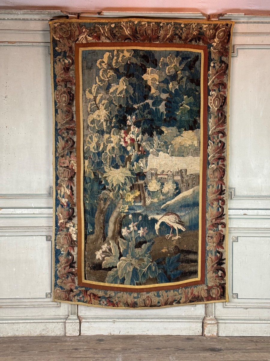 Flanders Tapestry Depicting A Landscape, 18th Century 