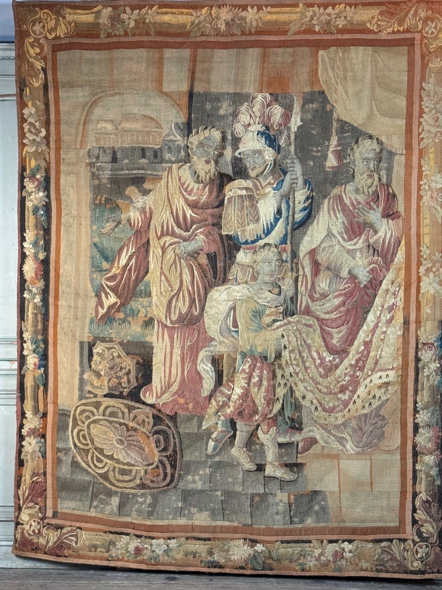 Tapisserie Des Flandres, Audenaerde, Laine Et Soie, XVIIIème Siècle-photo-2