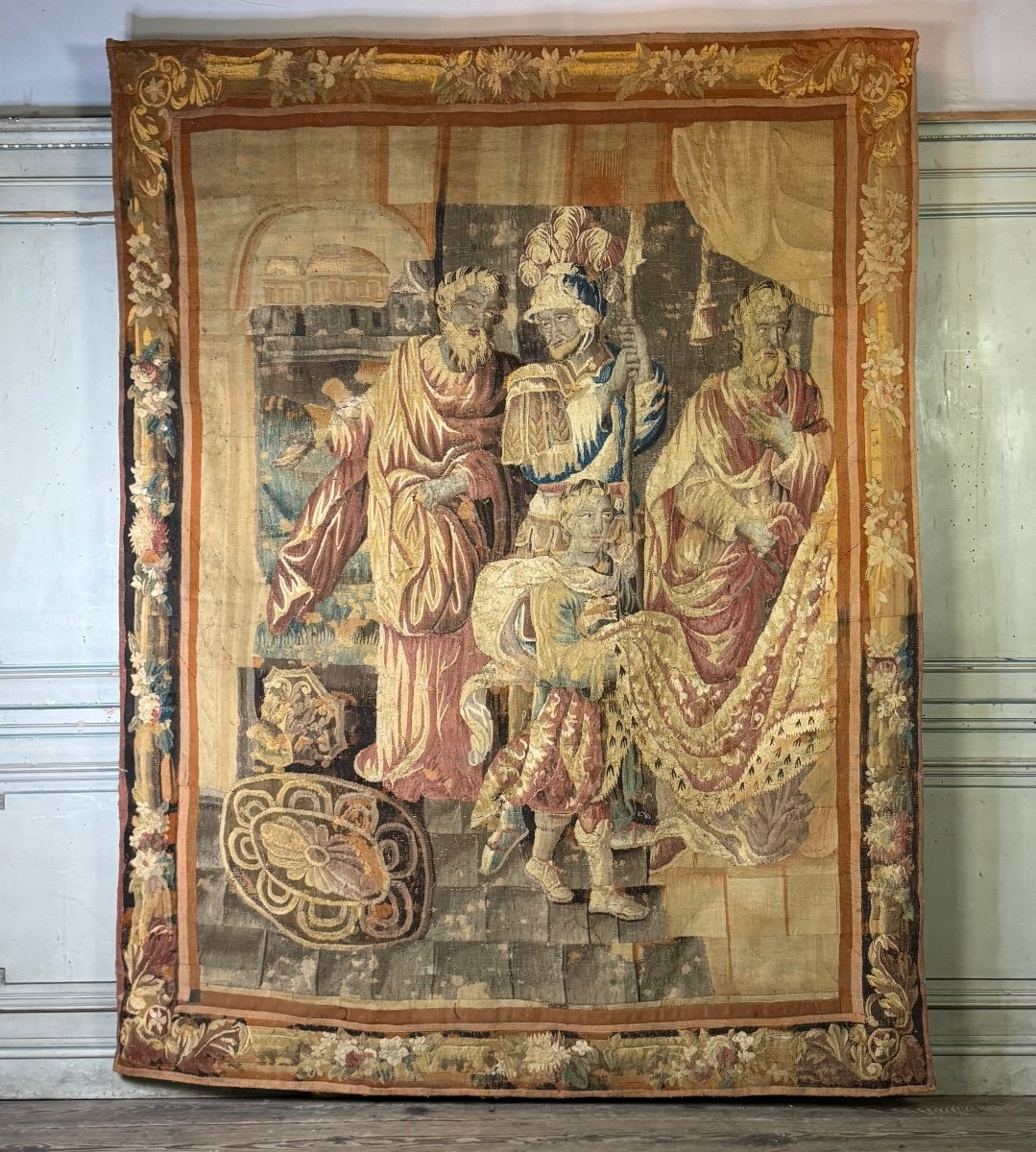 Tapisserie Des Flandres, Audenaerde, Laine Et Soie, XVIIIème Siècle