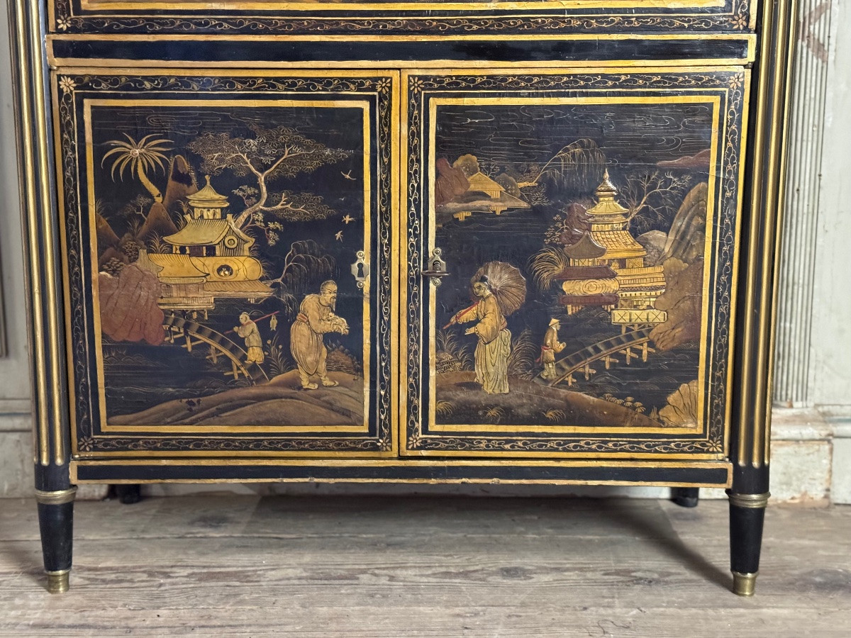 Louis XVI Lacquered Secretary, Late 18th Century-photo-4