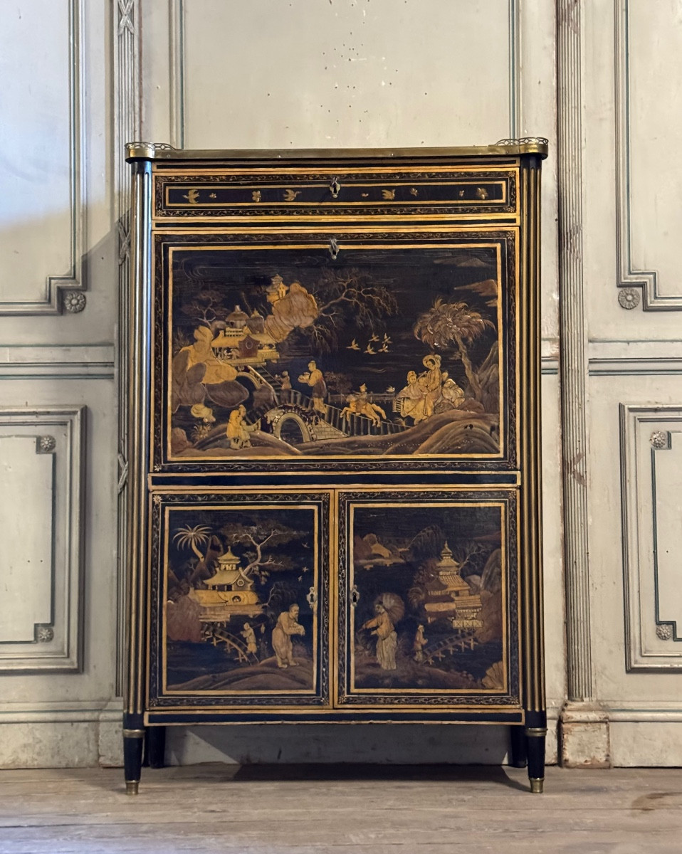 Louis XVI Lacquered Secretary, Late 18th Century