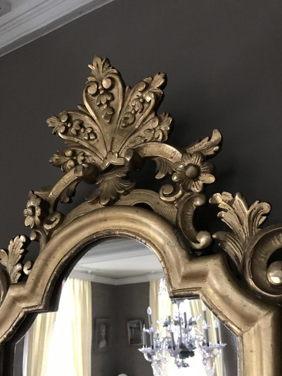 Mirror Carved Gilded Regency Period-photo-4