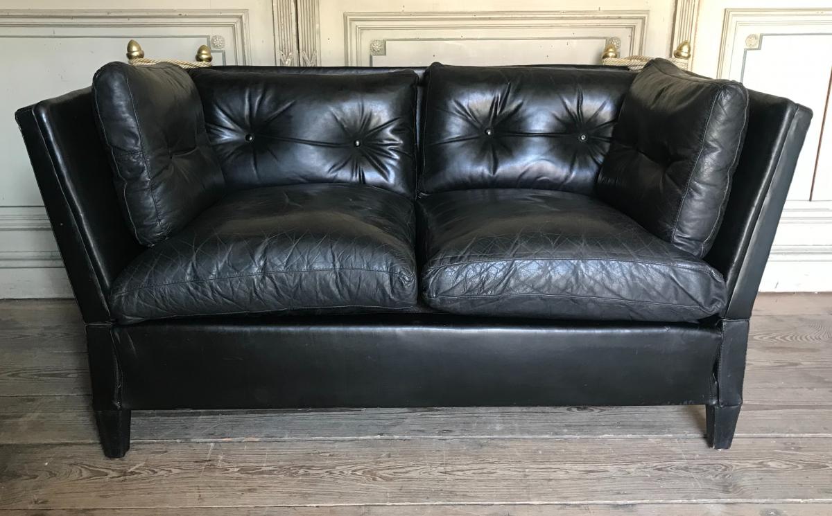 Black Leather Sofa