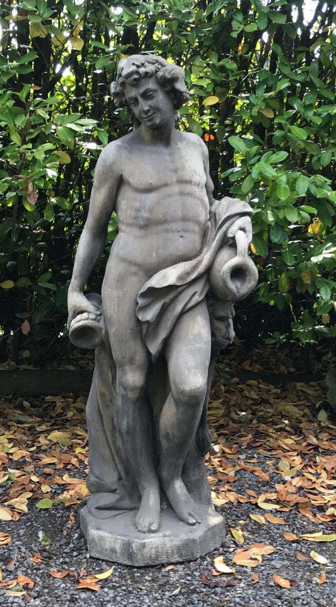 Statue De Jardin En Pierre Reconstituée 