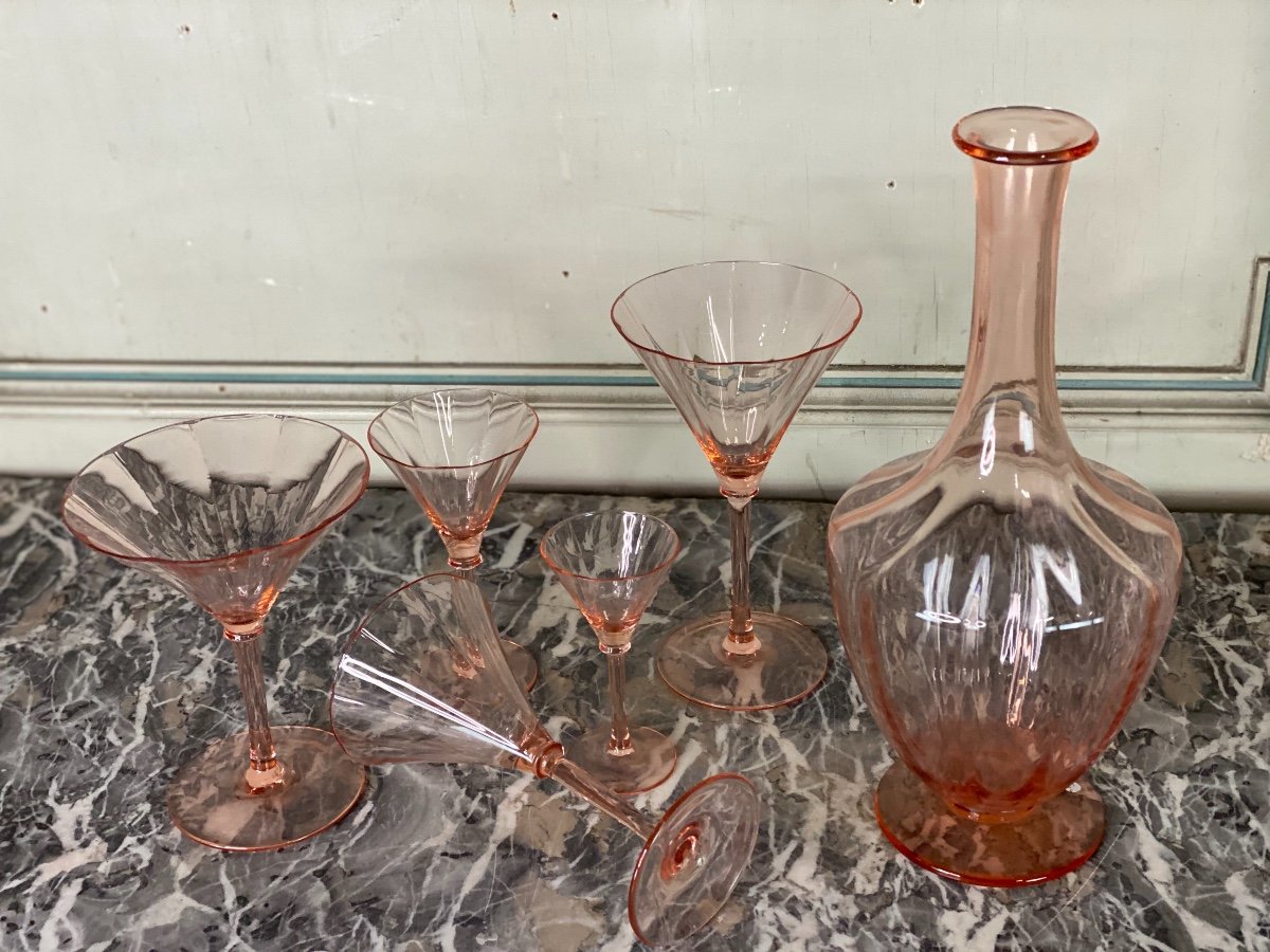 Salmon Pink Glass Service, Venice-photo-2