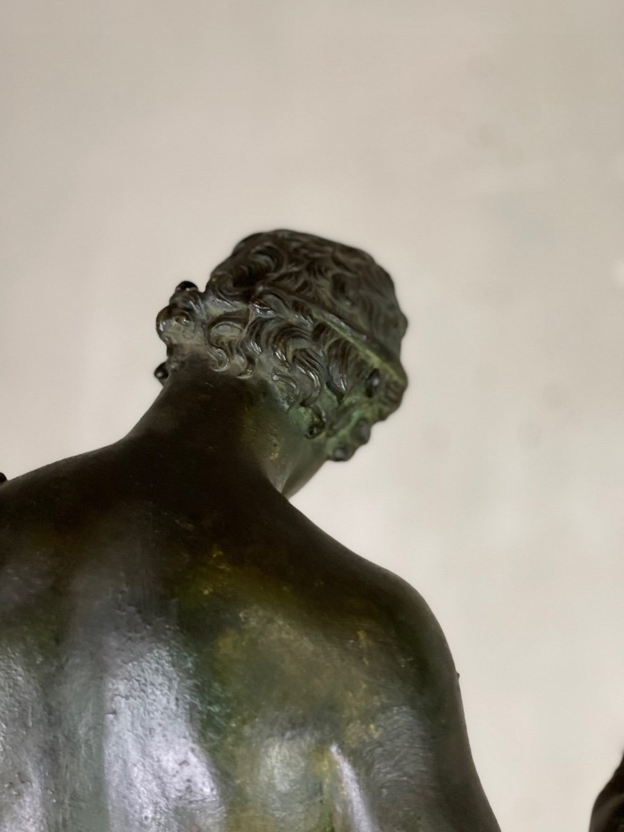 Narcisse Bronze D’après L’antique, XIXème Siècle -photo-5