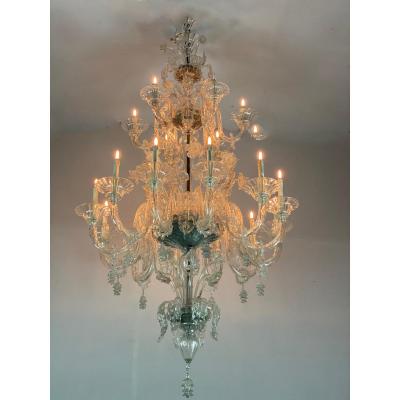 Important Murano Glass Chandelier, Pauly, Venice