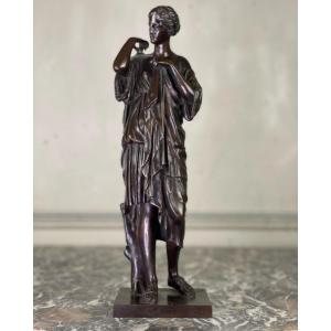 Diane De Gabies, Bronze D’après L’antique En Marbre 