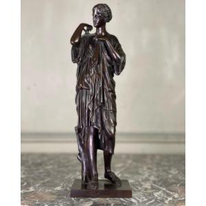 Diane De Gabies, Bronze After The Antique In Marble