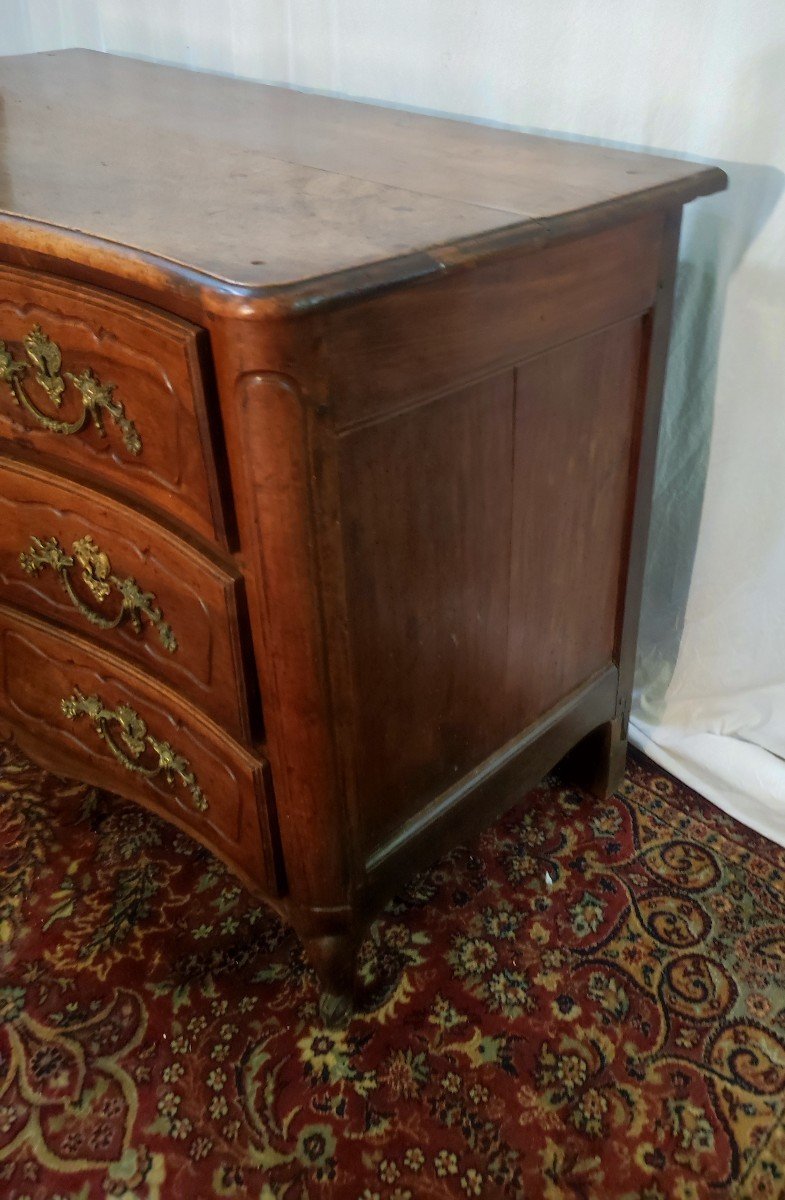 Louis XV Chest Of Drawers In Walnut From 18 Eme Century-photo-3