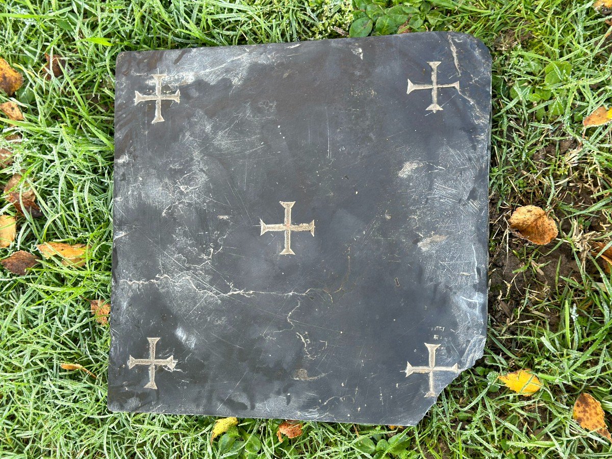 Altar Stone In  With Its Relic -  XIXth Centuries-photo-3