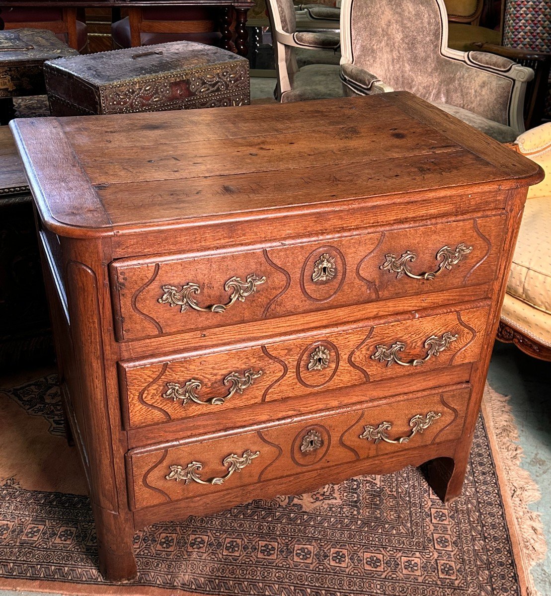 Parisian Chest Of Drawers Louis XIV 18th Century