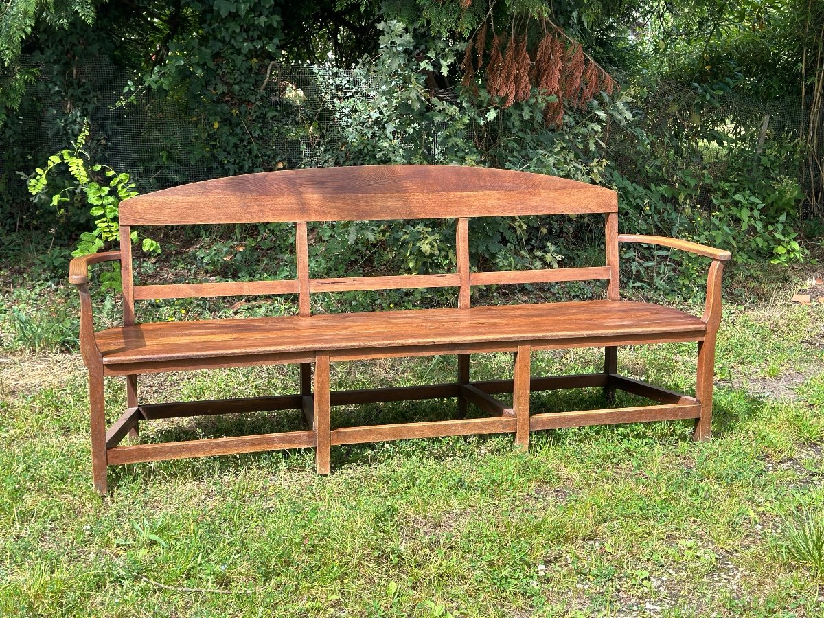 19th Century Oak Benches-photo-4