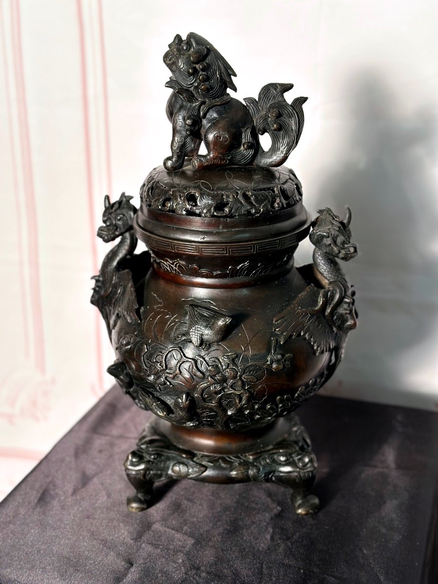 Perfume Burner In Bronze 19th Century  