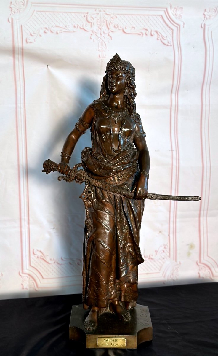 Orientalist Bronze By Charles Octave Levy 