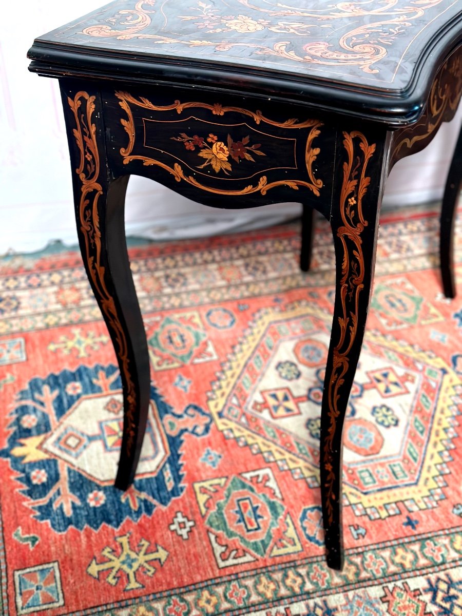 19th Century Marquetry Console -photo-4