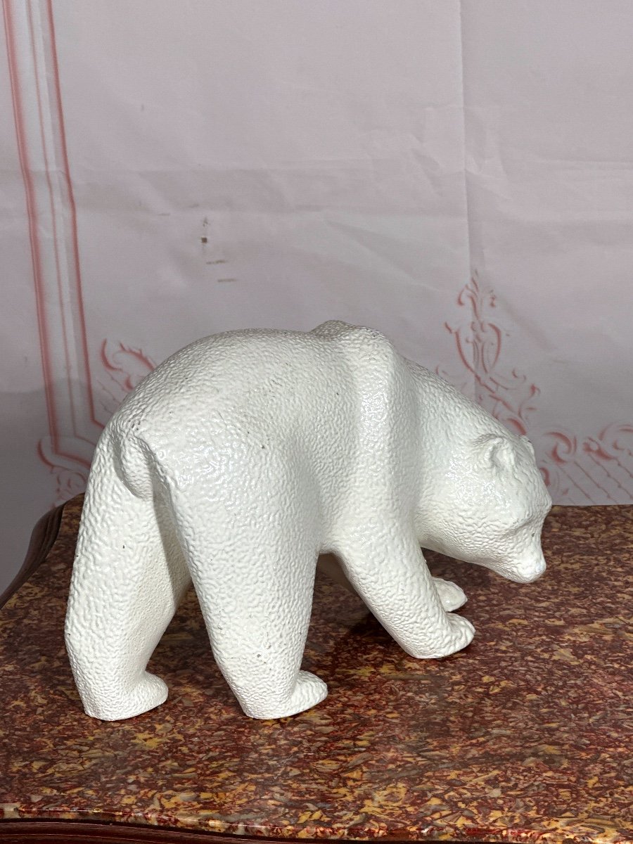 20th Century Crisp Earthenware Bear-photo-2