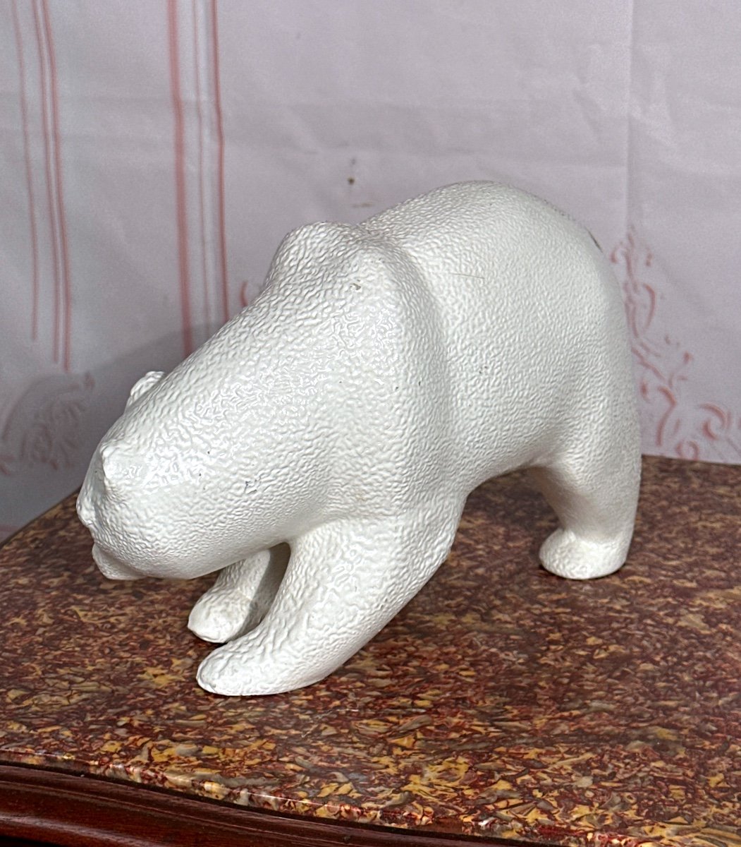 20th Century Crisp Earthenware Bear-photo-3