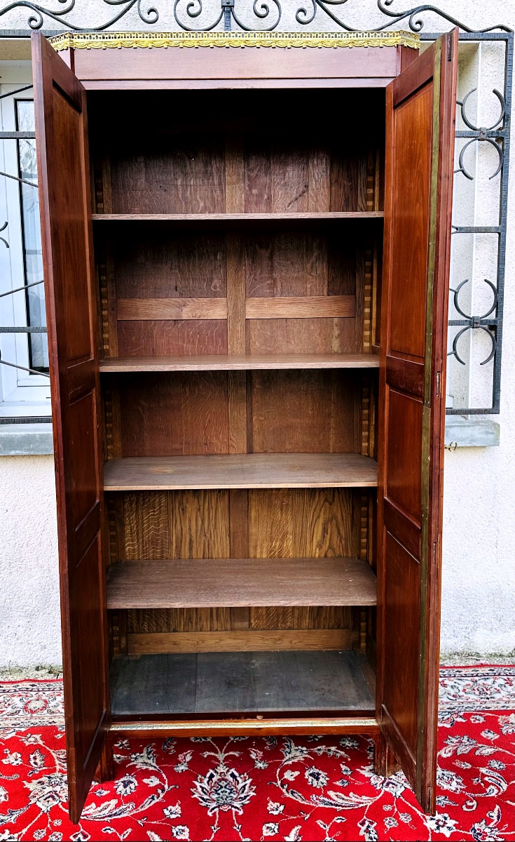  Pair Of Louis XVI Period Two-door Mahogany Wardrobes-photo-5