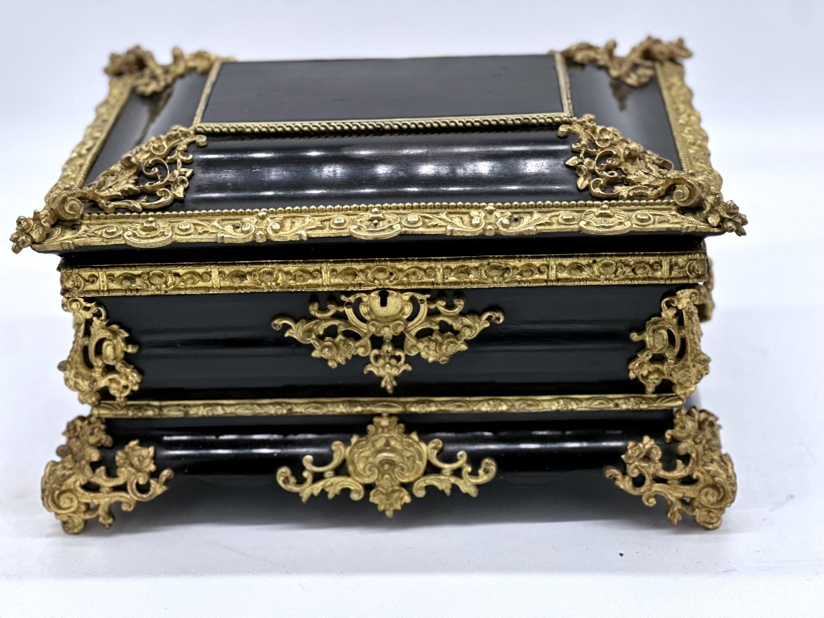  Coffret  Noire Et Bronze Boulle Epoque Napoléon III