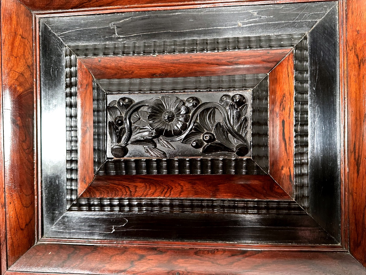 Armoire Renaissance Hollandaise 17e Siècle  ébène et palissandre -photo-4