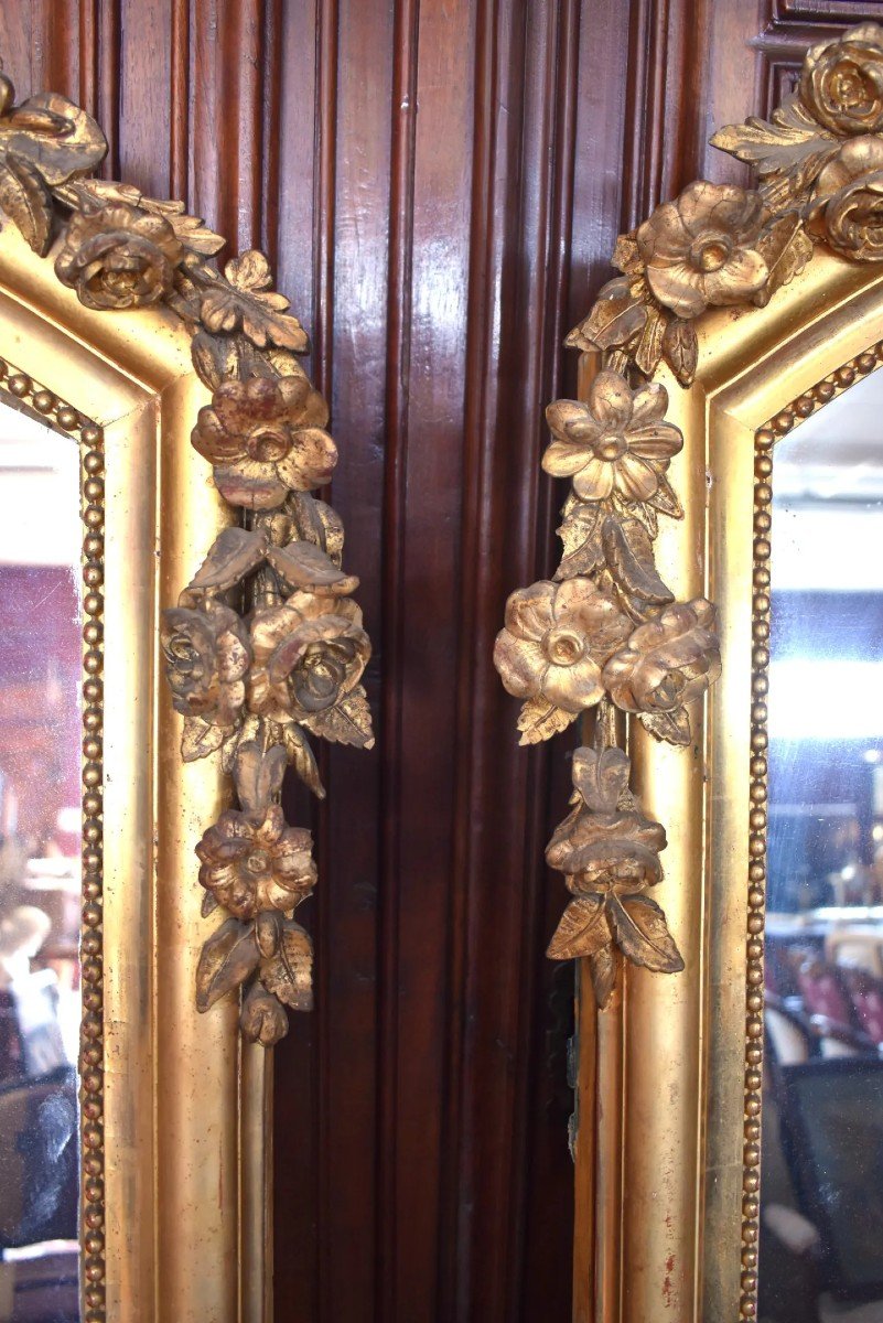 Paire De Miroirs style louis XV   -photo-2