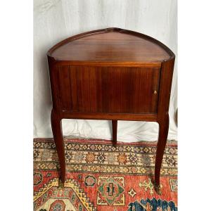Bedside Table With Curtain 18th Mahogany XV Period