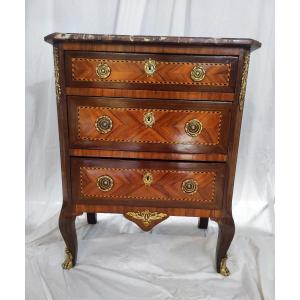 Transition Style Commode In Marquetry XIX