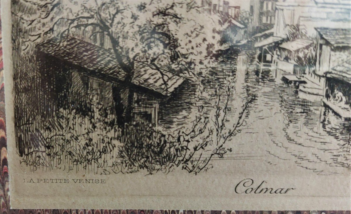 Colmar 2 Etchings By A. Belsky-photo-4