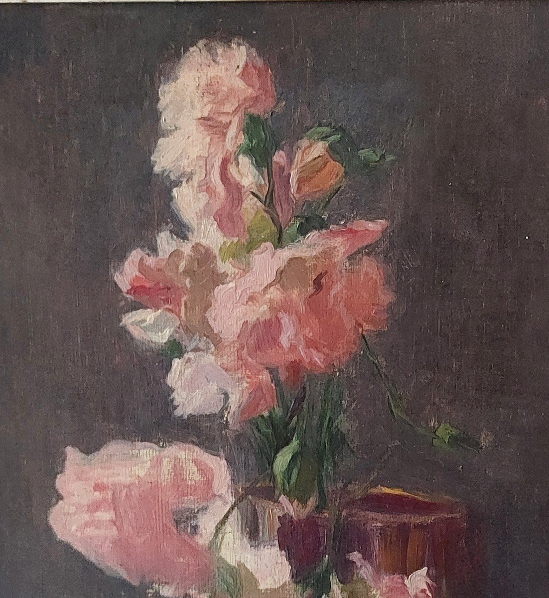 “bouquet Of Peonies” Still Life Late 19th Century-photo-2