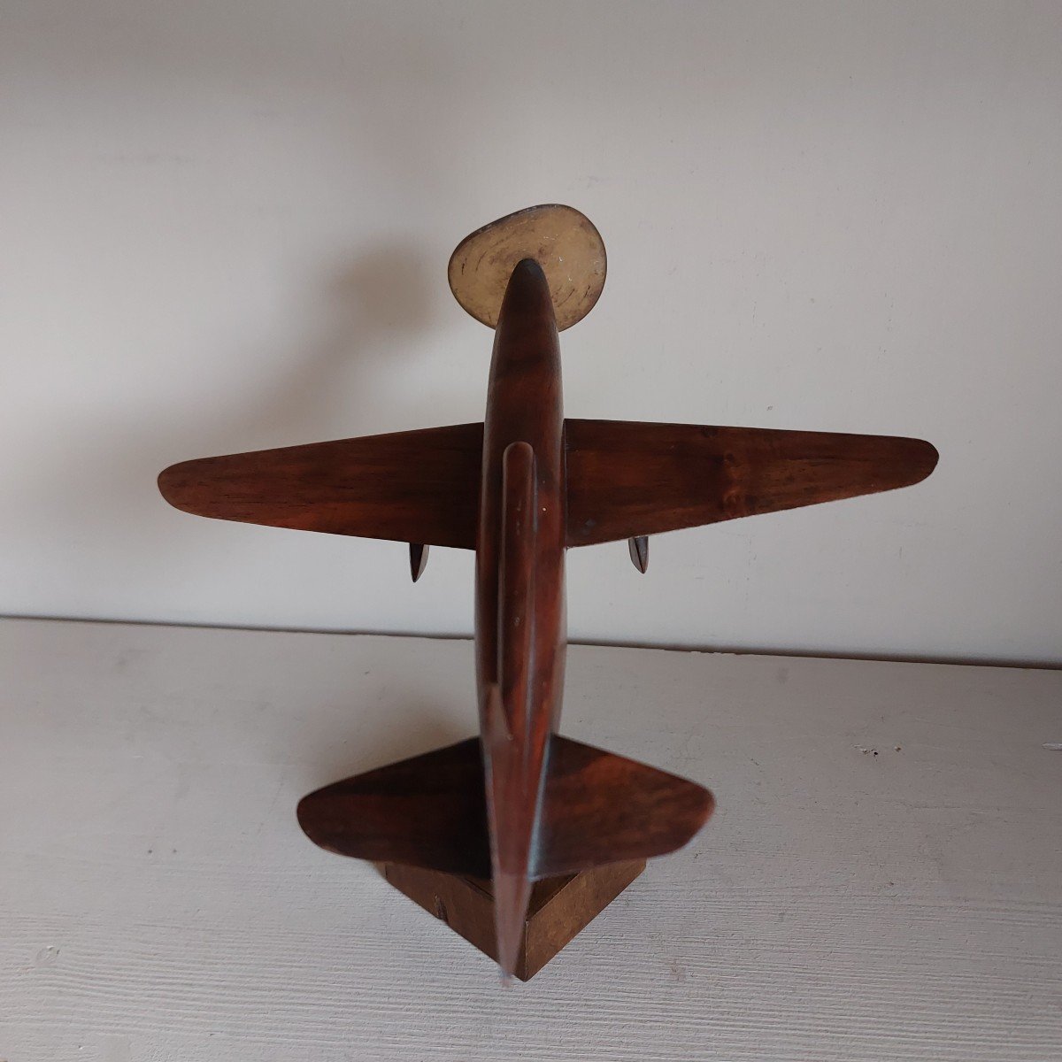 Caudron Renault Rafale 450 Plane In Walnut-photo-1