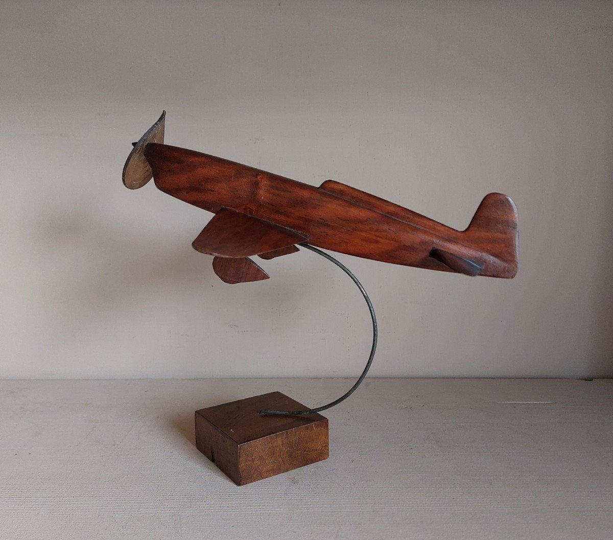 Caudron Renault Rafale 450 Plane In Walnut