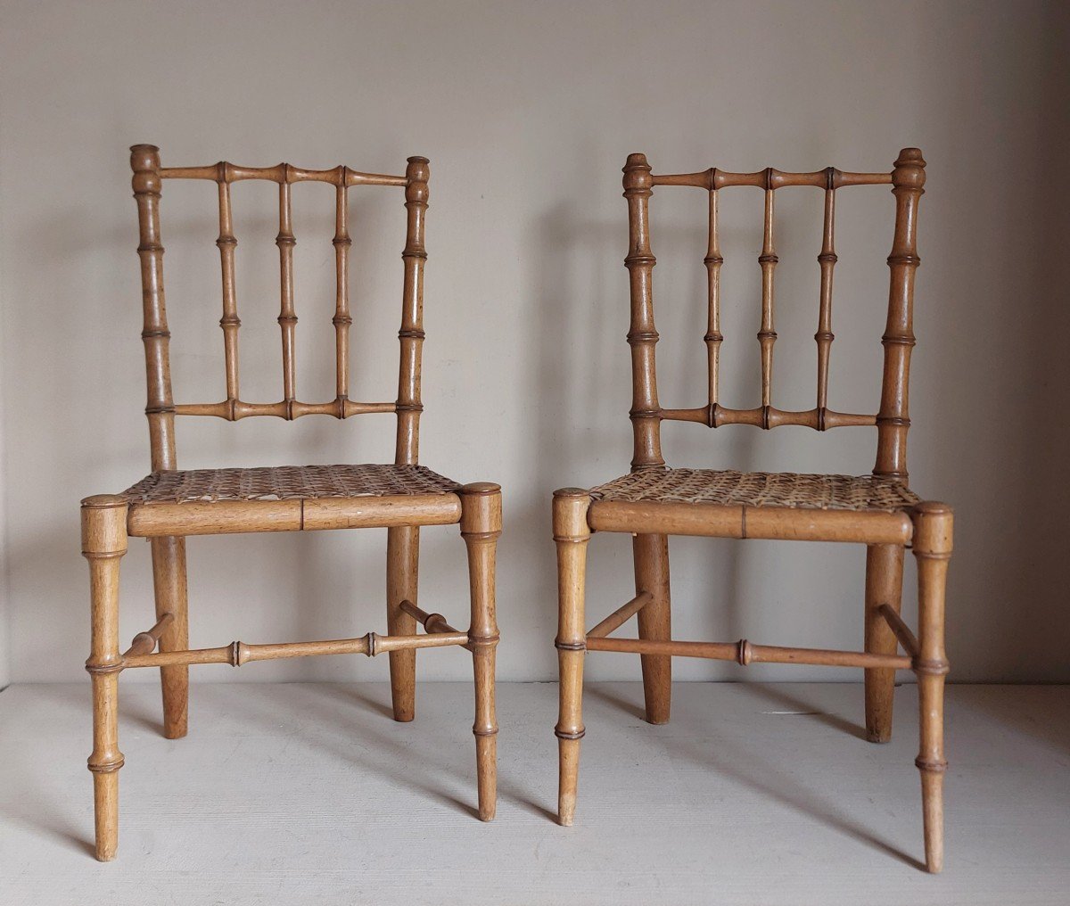 2 Chaises De Poupée Vers 1900