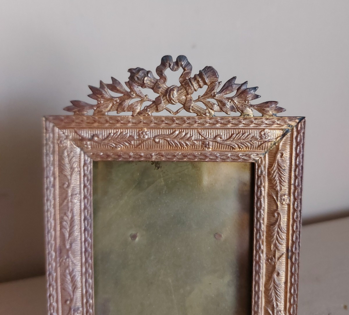 Cadre Porte Photo En Bronze Doré -photo-1