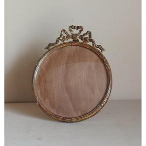 Louis XVI Style Bronze Photo Holder Frame 