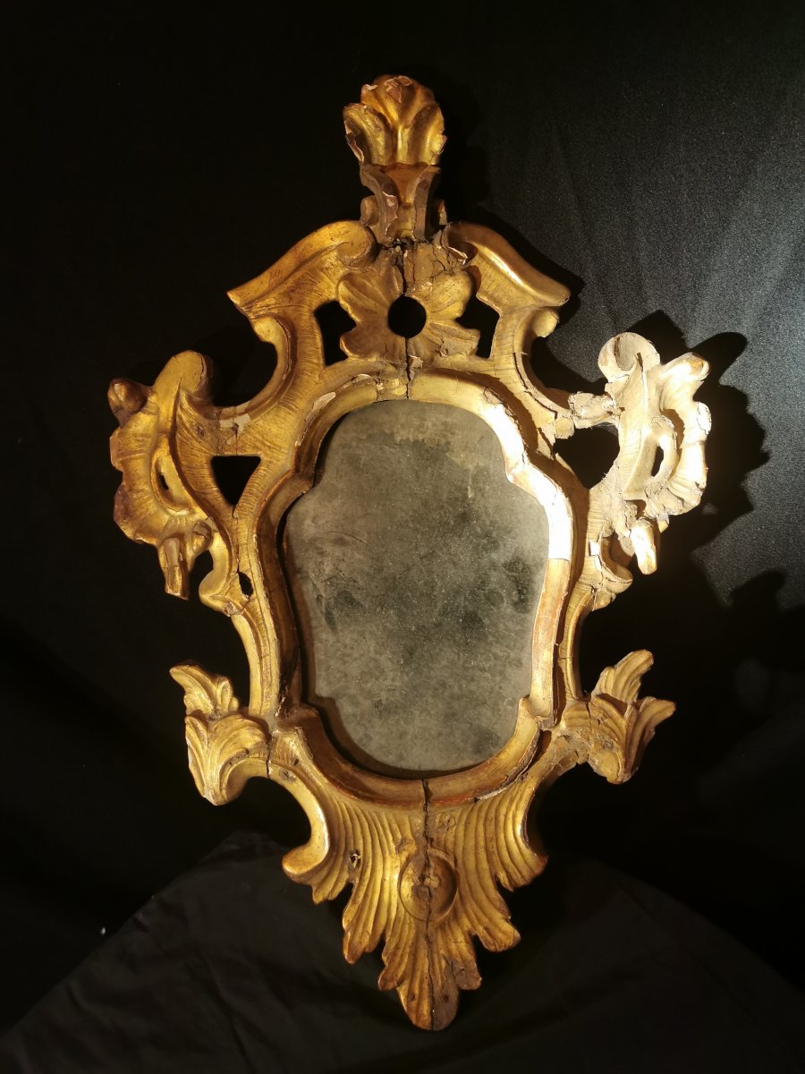 Carved Wood Mirror