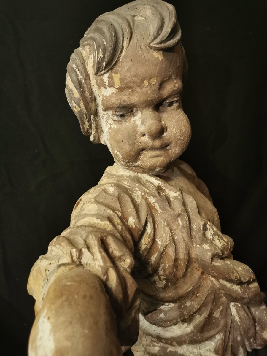 Sculpture En Bois Enfant -photo-2