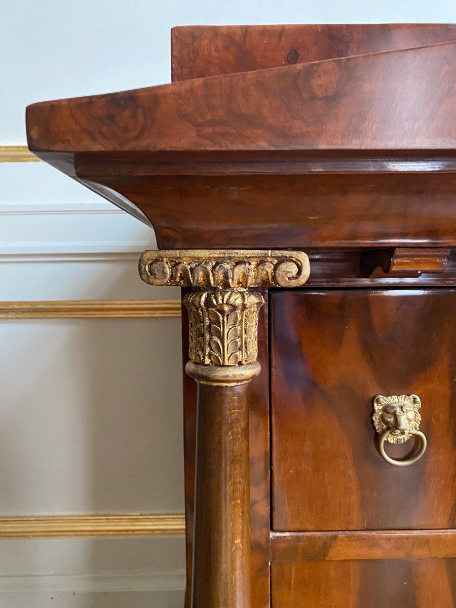 Commode  Biedermeier En Acajou -photo-2