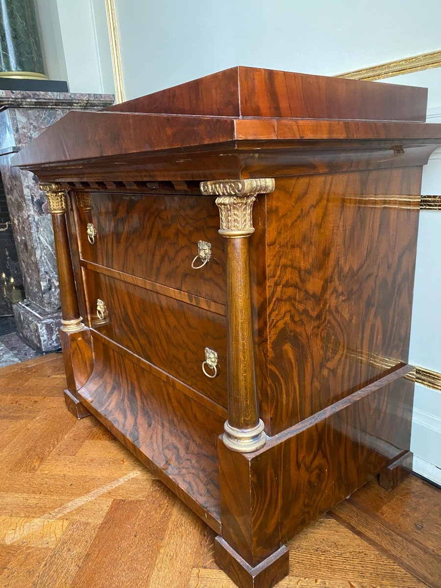 Commode  Biedermeier En Acajou -photo-3