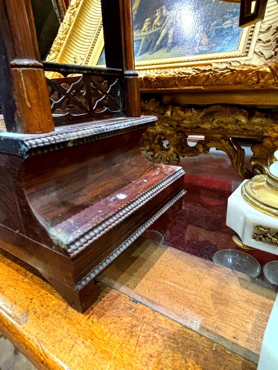 19th Century Flamboyant Gothic Rosewood Clock Circa 1830 -photo-3