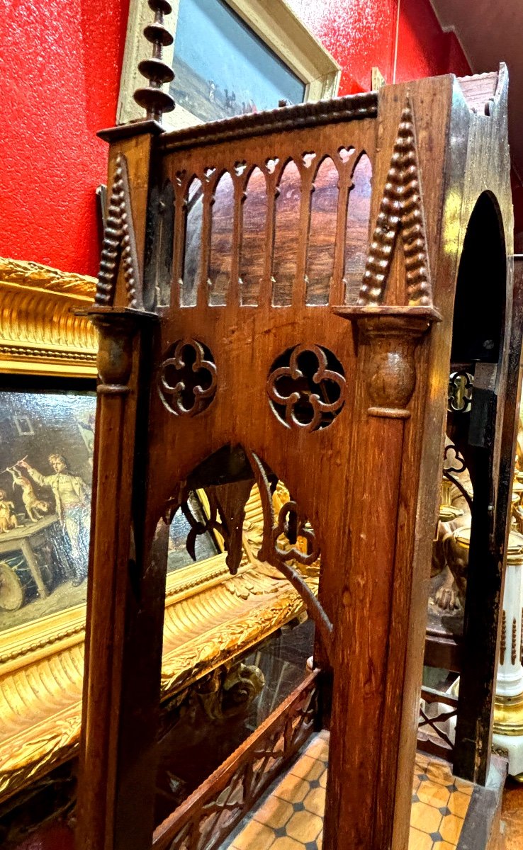 19th Century Flamboyant Gothic Rosewood Clock Circa 1830 -photo-5