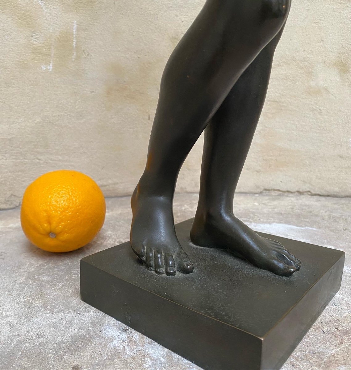 Young Man Praying, Bronze Barbedienne 1850-photo-2